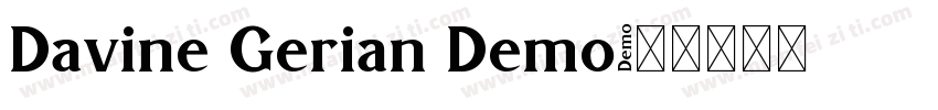 Davine Gerian Demo字体转换